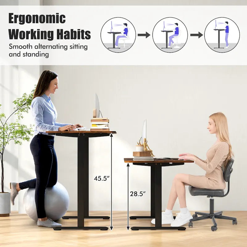 55-Inch Electric Height-Adjustable Standing Desk