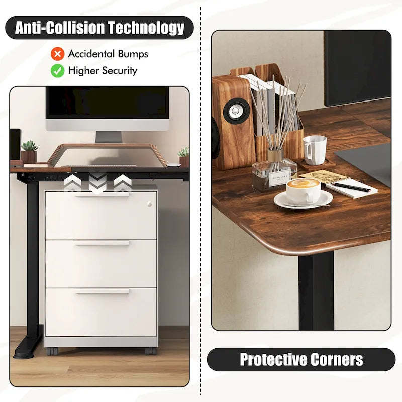 55-Inch Electric Height-Adjustable Standing Desk