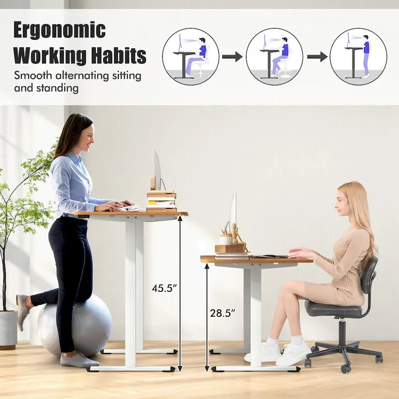 55-Inch Electric Height-Adjustable Standing Desk