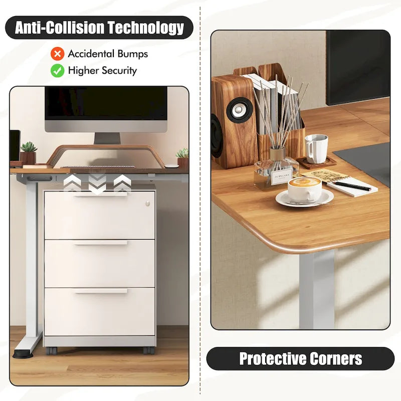 55-Inch Electric Height-Adjustable Standing Desk