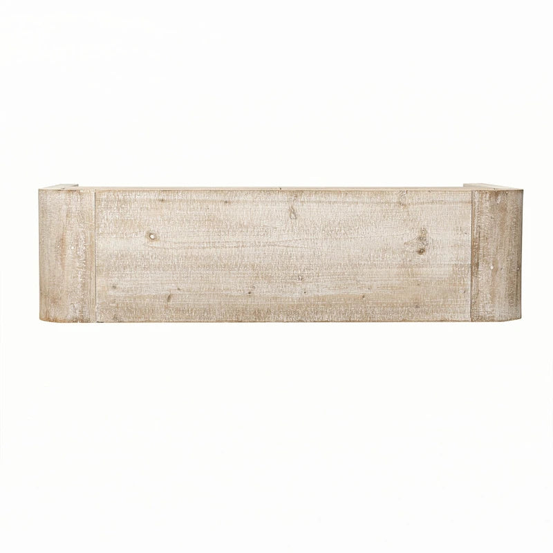Natural Wood Wash Console Table with Storage