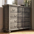 Rustic 9 Drawers Dresser for Bedroom, Living Room