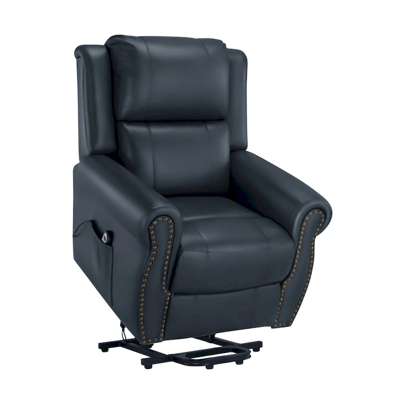Blue Power Lift Recliner Chair
