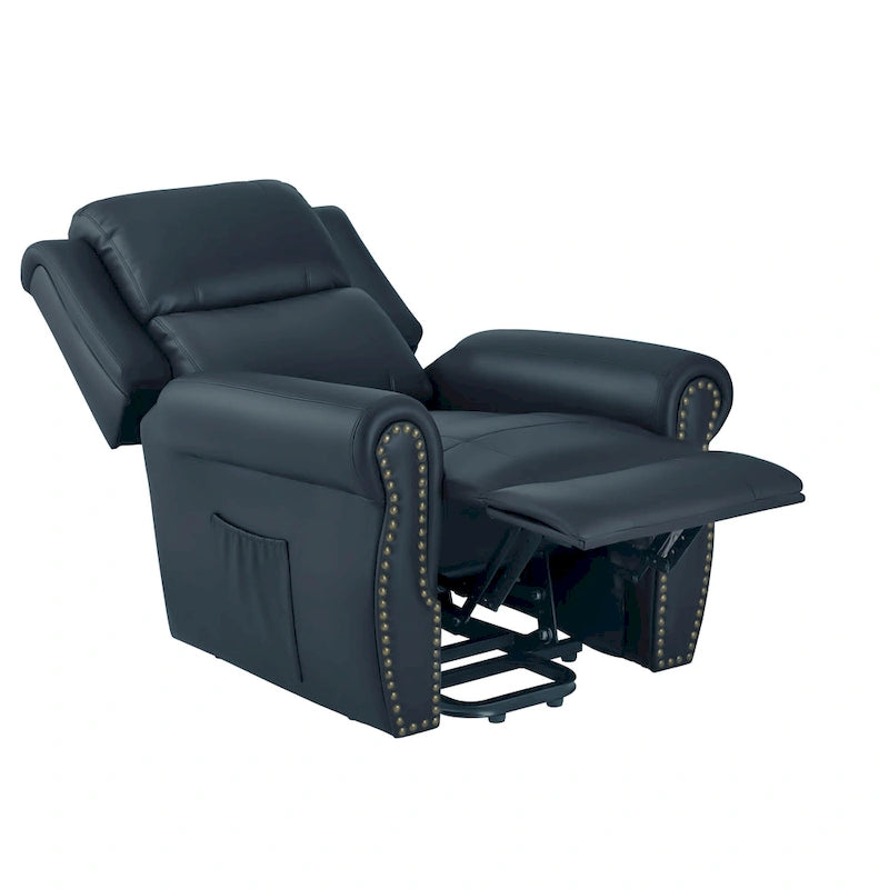 Blue Power Lift Recliner Chair