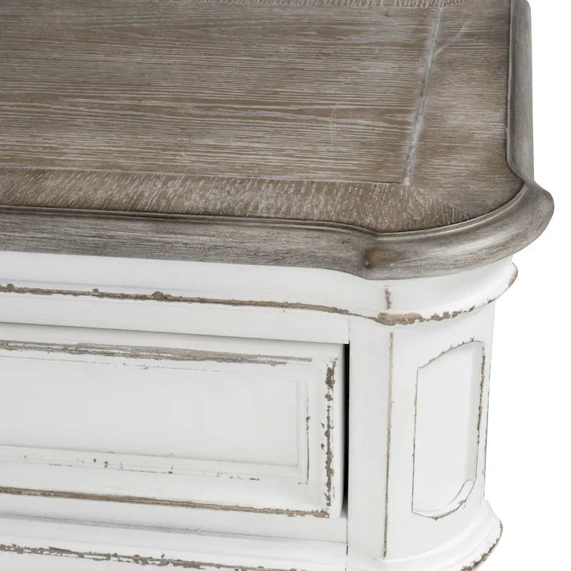 Mirrored Buffet with Two Drawers and Adjustable Shelves