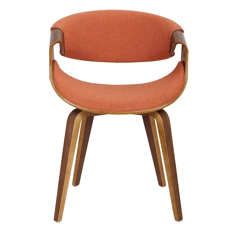 Mid-Century Cross-Frame Upholstered Dining and Accent Chair