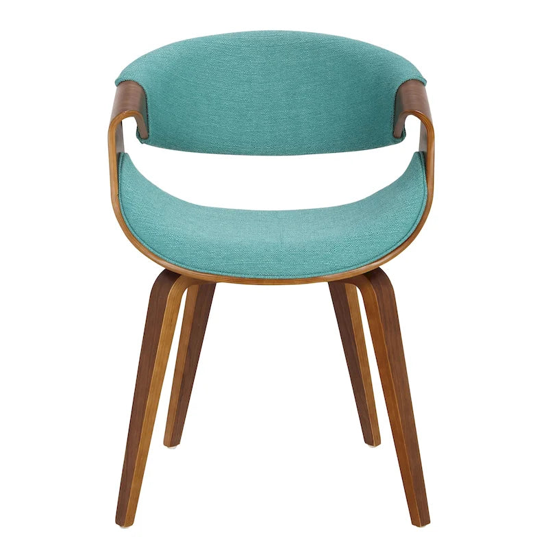 Mid-Century Cross-Frame Upholstered Dining and Accent Chair
