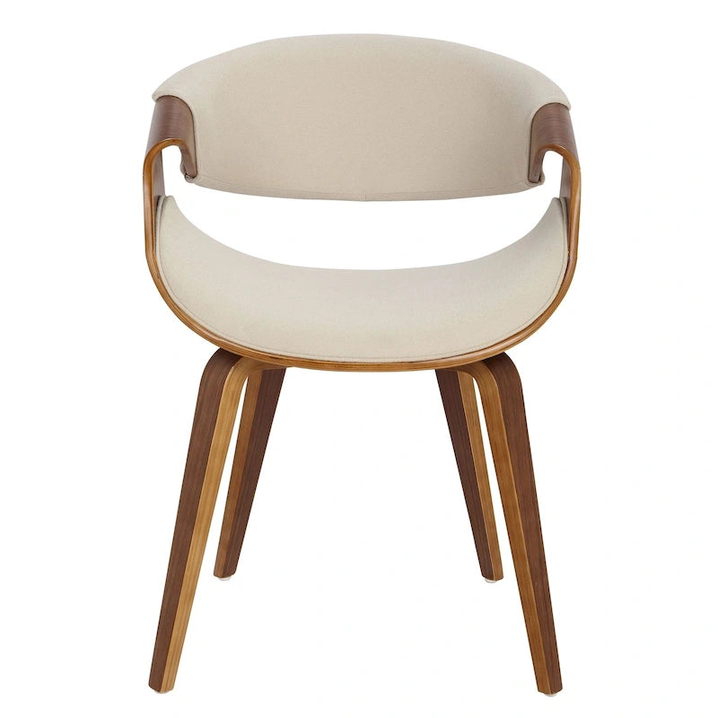 Mid-Century Cross-Frame Upholstered Dining and Accent Chair
