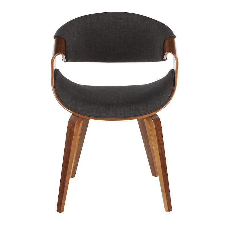 Mid-Century Cross-Frame Upholstered Dining and Accent Chair