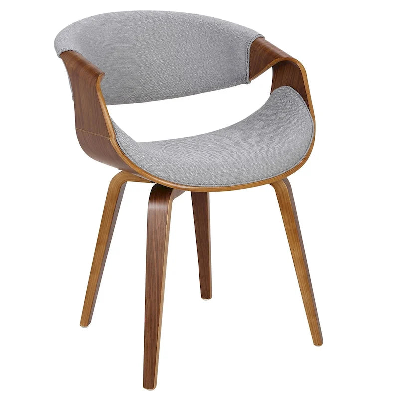 Mid-Century Cross-Frame Upholstered Dining and Accent Chair