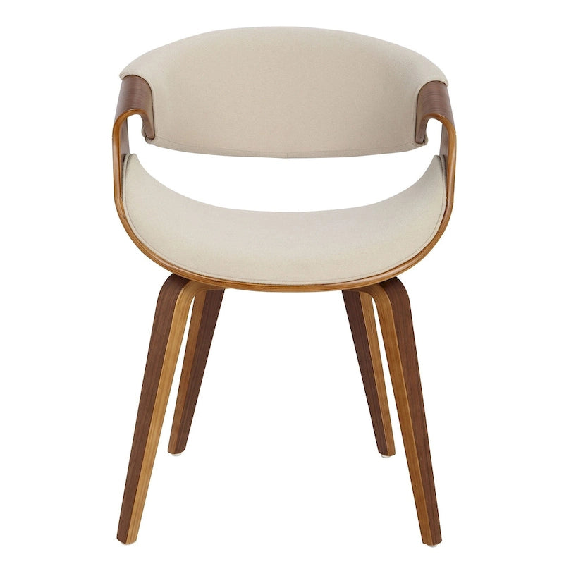 Mid-Century Cross-Frame Upholstered Dining and Accent Chair