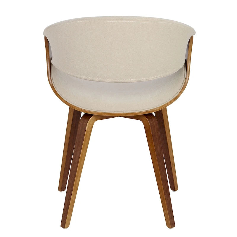 Mid-Century Cross-Frame Upholstered Dining and Accent Chair