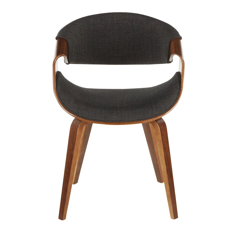 Mid-Century Cross-Frame Upholstered Dining and Accent Chair