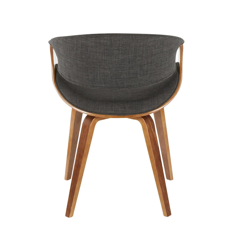 Mid-Century Cross-Frame Upholstered Dining and Accent Chair