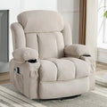 Manual Swivel Recliner Chair with Massage and Heat