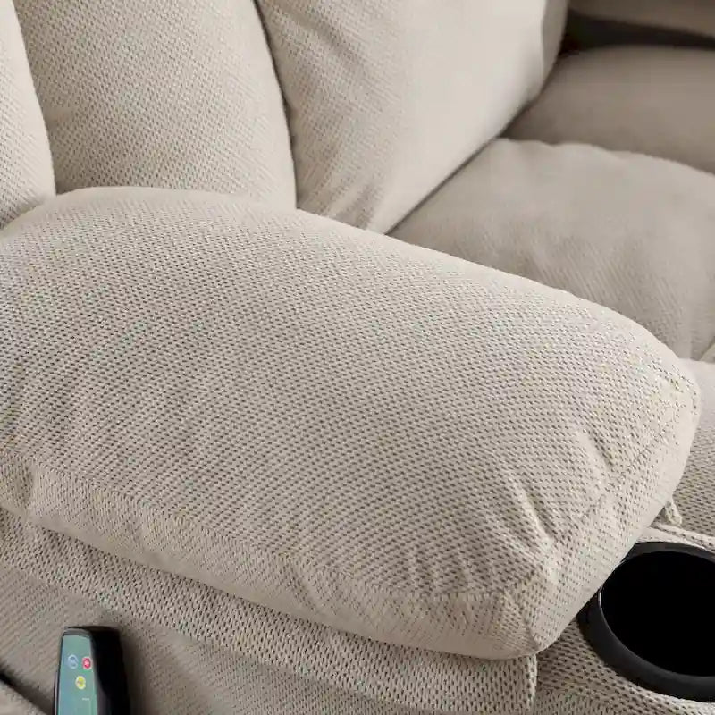 Manual Swivel Recliner Chair with Massage and Heat