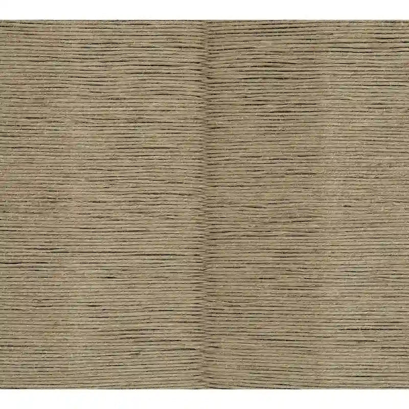 Black Wood Accent Bench with Natural Woven Jute Seat