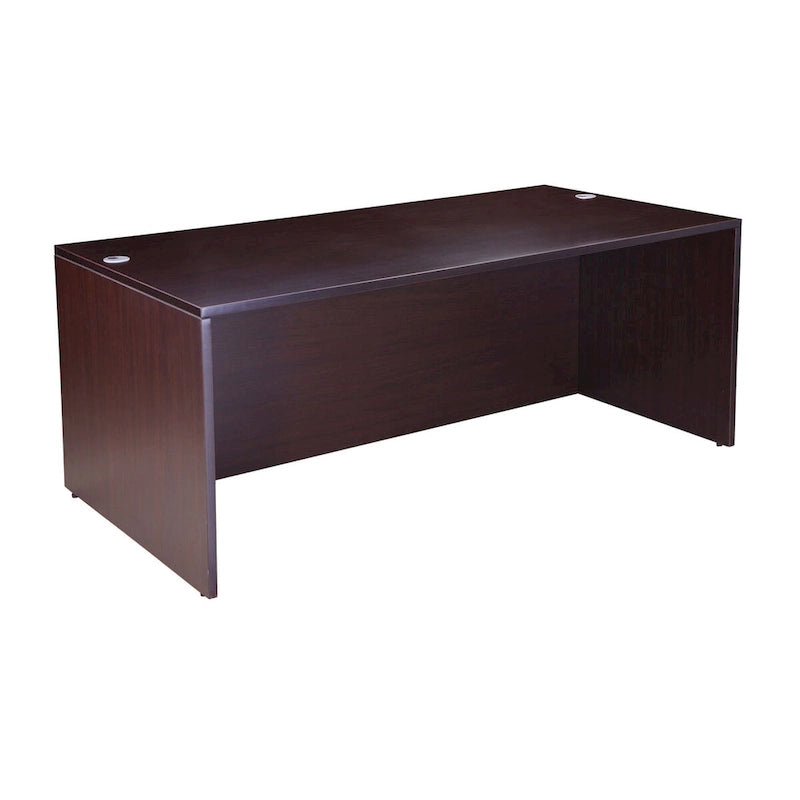 71-inch L-Shaped Executive Desk with Dual File Pedestals