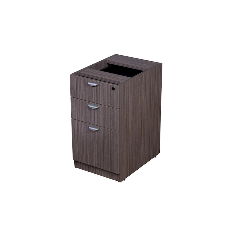71-inch L-Shaped Executive Desk with Dual File Pedestals
