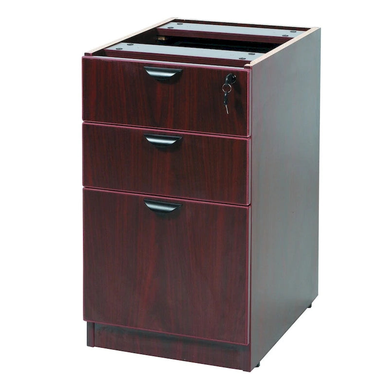 71-inch L-Shaped Executive Desk with Dual File Pedestals