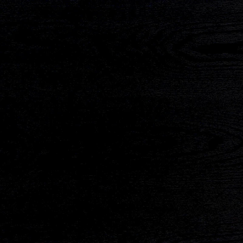 Black Fluted Side Table with Drawer